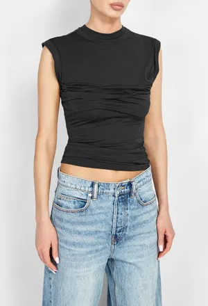 Чорна футболка alexanderwang 1CC3261352 226/9A2 оригінал