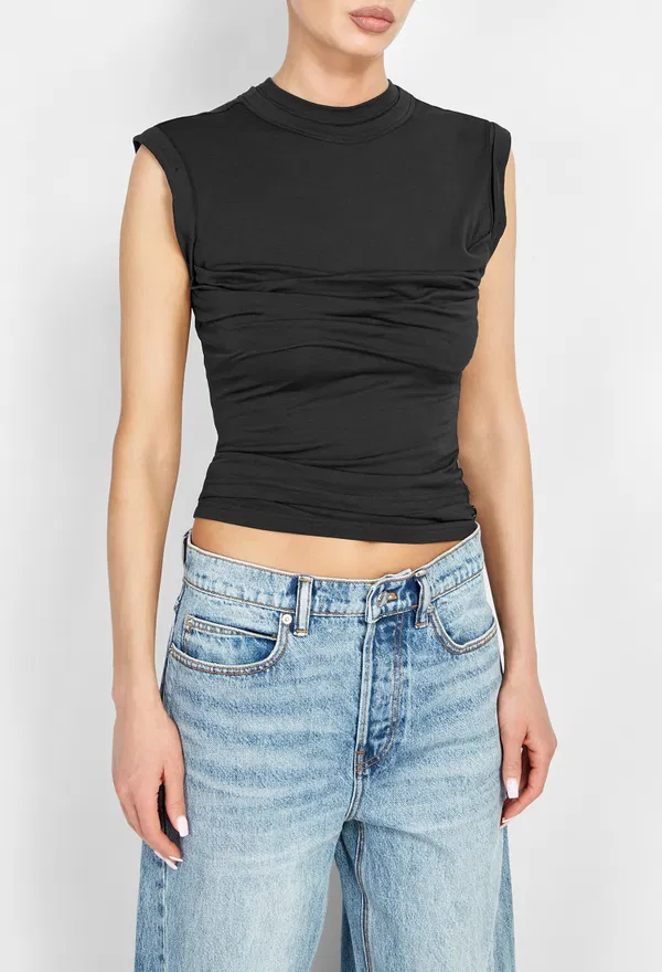Чорна футболка alexanderwang 1CC3261352 226/9A2 оригінал