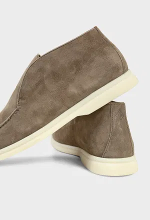 Мужские замшевые ботинки OPEN WALK ANKLE BOOT Loro Piana FAE9959 226/0DL оригинал