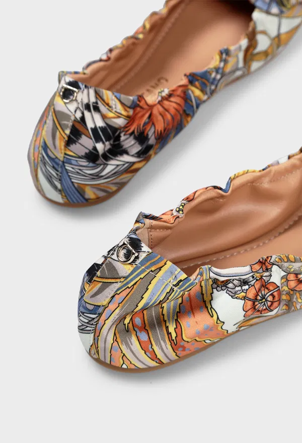 Шелковые балетки FERRAGAMO 01L254 126/9CJ оригинал