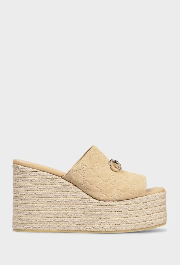 Замшевые мюли HORSEBIT Gucci 855052 126/0D6 Купить