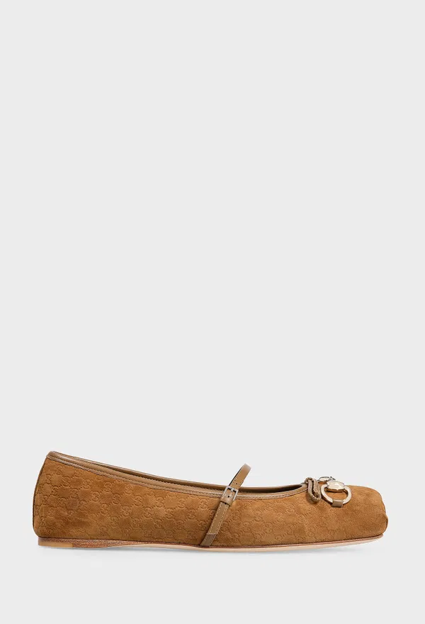 Замшевые мэриджейн HORSEBIT Gucci 814413 125/0C3 Купить