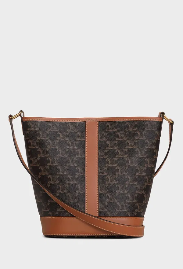 Сумка LITTLE BUCKET IN TOILE TRIOMPHE Céline 191442 226/0F2 в Україні