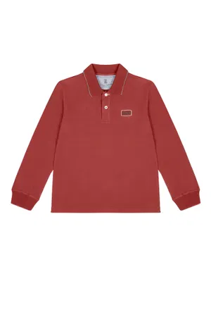 Дитяче теракотове поло Brunello Cucinelli 4T329  226/9K Купити