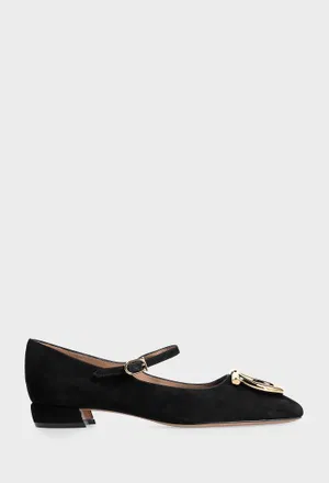 Замшевые мериджейн MAXI GANCINI FERRAGAMO 01K691 225/0D2 Купить