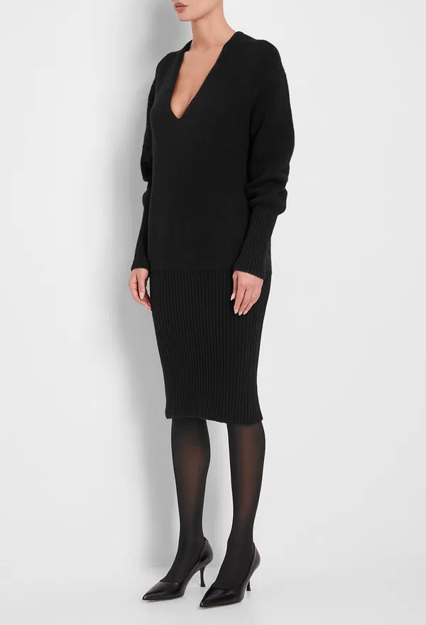 Кашемировое платье FERRAGAMO 112836 224/9I2K в Украине