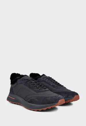 Мужские кроссовки с мехом SUMMER WALK Loro Piana FSM0243 226/1I2M Цена
