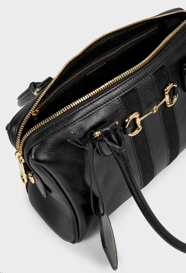 Кожаная сумка BORSETTO MEDIUM BOSTON Gucci 866732 226/0A2 оригинал