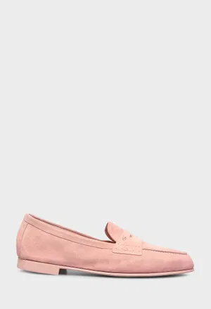 Замшевые лоферы Santoni 72025 126/0DR Купить