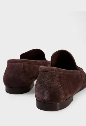 Замшевые лоферы JOAN CHARMS Loro Piana FAQ9903 126/0D3 оригинал