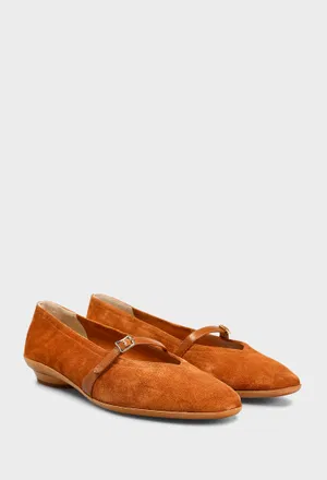 Замшевые балетки AUDREY FERRAGAMO 01I092 425/0DT Цена