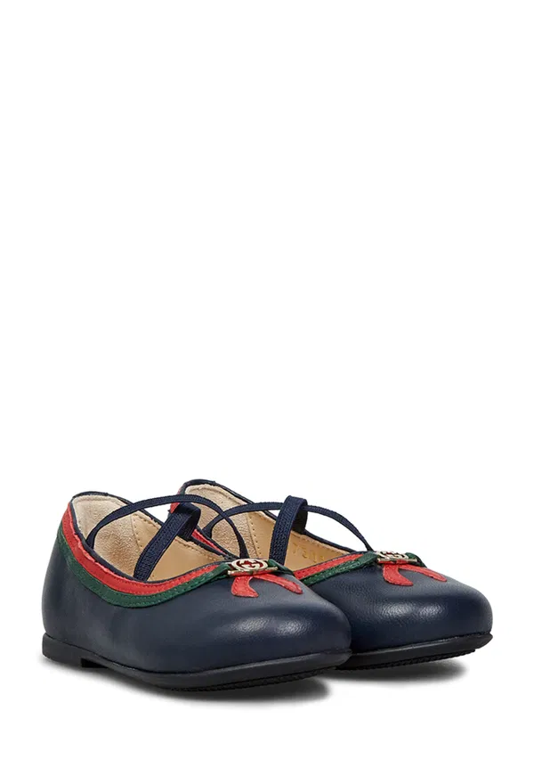 Дитячі шкіряні балетки Gucci 873034 226/0Qc Купити