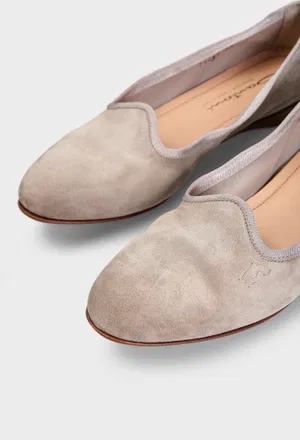 Замшевые балетки Santoni 71445 125/0D6 в Украине