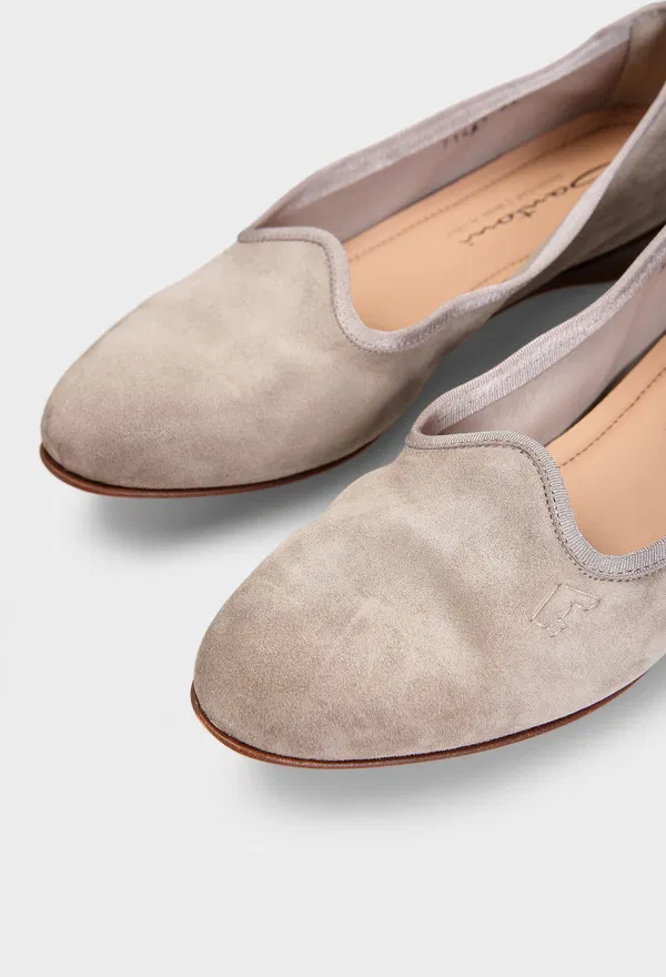 Замшевые балетки Santoni 71445 125/0D6 в Украине