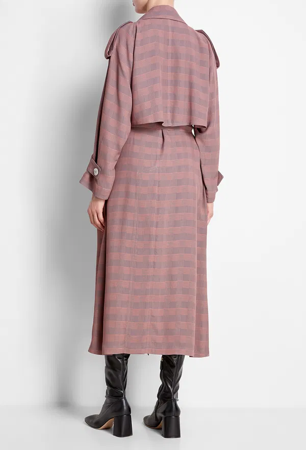 Плащ Vika Gazinskaya 31714 FW20-2271 DUST PINK / BLUE 220 оригинал