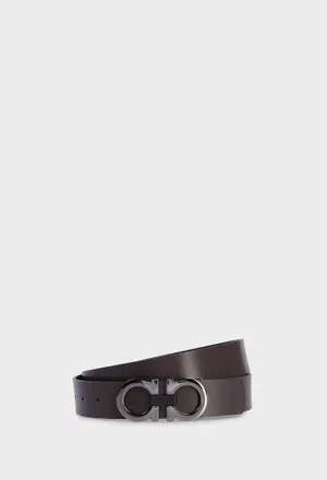 Двосторонній шкіряний ремінь FERRAGAMO 678783 225/0AW Купити