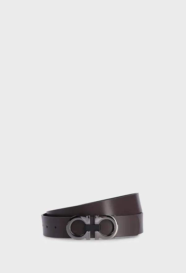 Двусторонний кожаный ремень FERRAGAMO 678783 225/0AW Купить