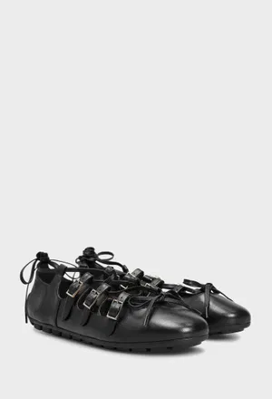 Кожаные балетки Simone Rocha BPT2 125/0A2 Цена