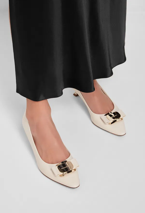 Кожаные лодочки ZELMA FERRAGAMO 01H450 124/0AE фото