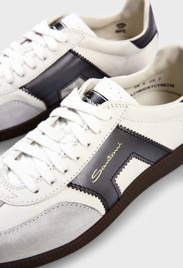Кожаные кроссовки  Santoni 21965 126/0A7 в Украине