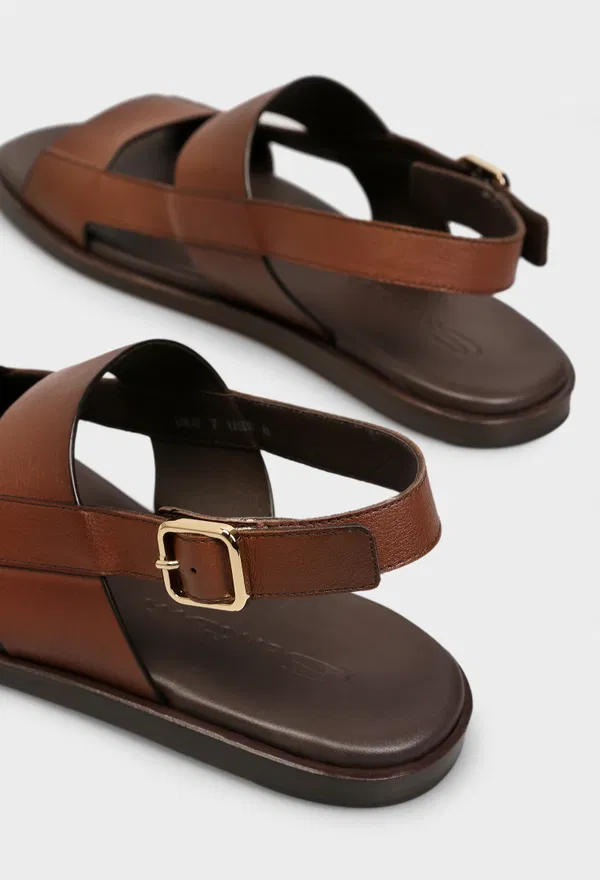Кожаные сандали Santoni 19079 126/0A3 оригинал
