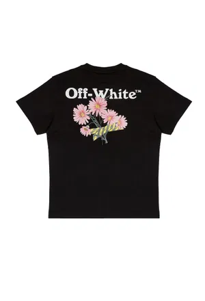 Дитяча чорна футболка Off-White 44GAS2 126/92c Ціна