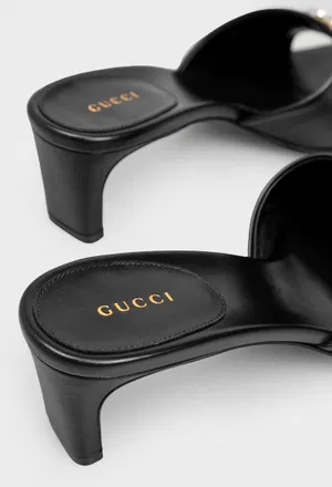 Кожаные мюли NAPPA CHATLOTTE Gucci 871480 226/0A2 оригинал