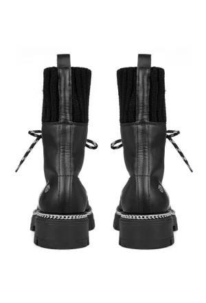 Кожаные ботинки с мехом Florens F2437  221/42M в Украине