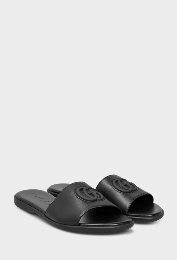Кожаные шлепанцы NAPPA FARAN Gucci 874910 226/0A2 Цена
