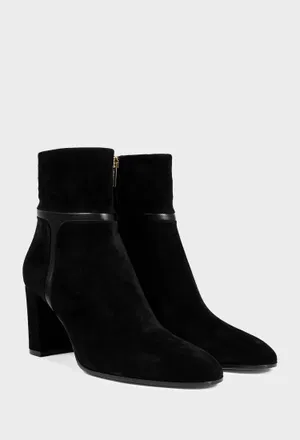 Чорні замшеві ботильйони ANKLE BOOTS 75 Gianvito Rossi G72842 226/0D2 Ціна
