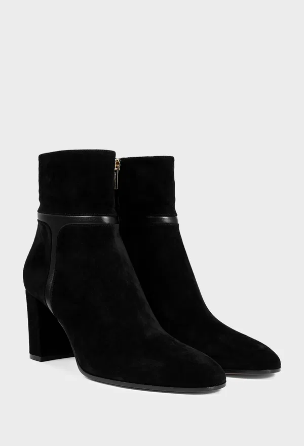 Чорні замшеві ботильйони ANKLE BOOTS 75 Gianvito Rossi G72842 226/0D2 Ціна