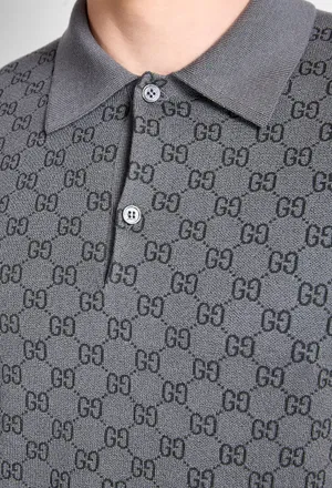 Шерстяное серое поло Gucci 875483 226/9H7 фото