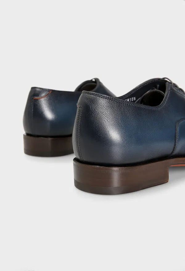 Кожаные оксфорды Santoni 19045 125/0AQ оригинал