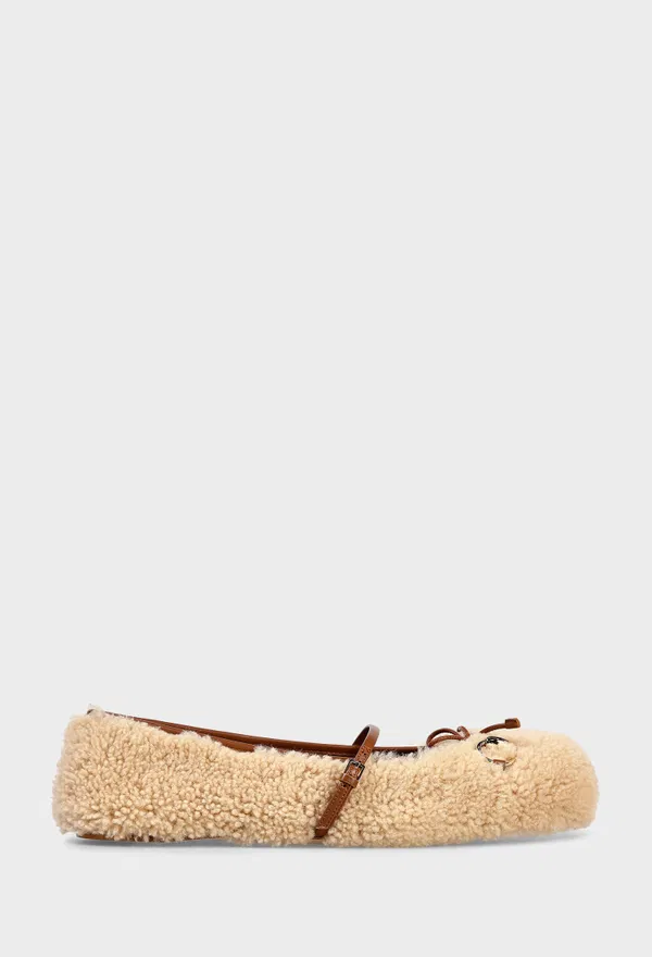 Меховые балетки HORSEBIT Gucci 839411 225/3A6 Купить