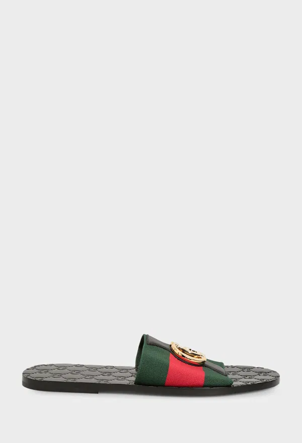 Шлепанцы RIVIERA SLIDE  Gucci 871759 226/1I2 Купить