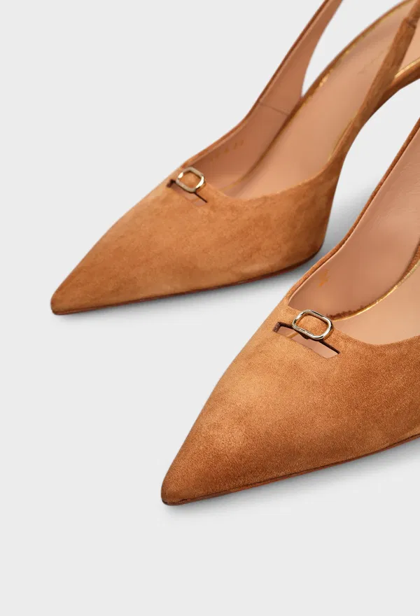 Замшевые слингбэки Santoni 72106 126/0DT в Украине