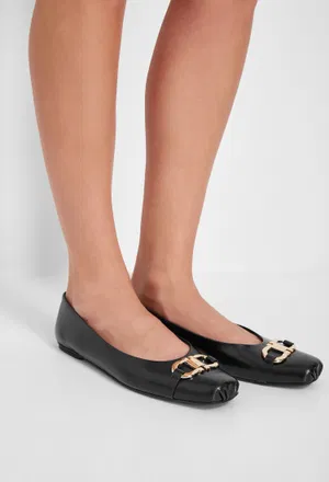 Кожаные балетки ZILU FERRAGAMO 01J191 224/0A2 фото
