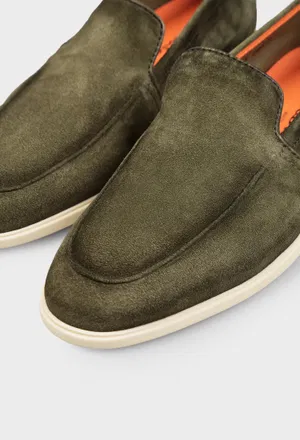 Замшевые лоферы MALIBU Santoni 18829 126/0D4 в Украине