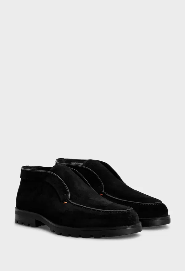 Замшеві дезерти з хутром Santoni 17823 224/0D2M Ціна