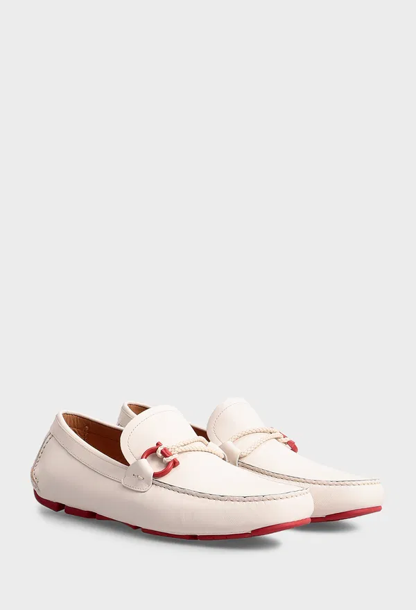 Кожаные мокасины FRONT FERRAGAMO 02B796 124/0AE Цена