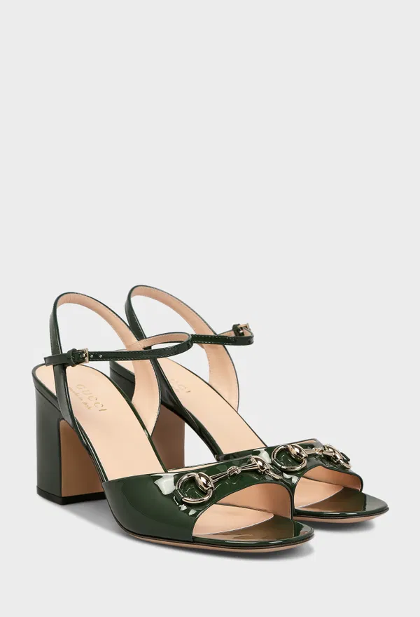 Кожаные босоножки HORSEBIT Gucci 812292 126/0BH Цена
