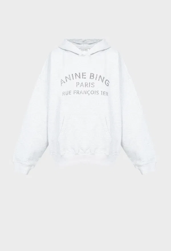 Серый худи Anine Bing A0812217 226/9A7 Купить