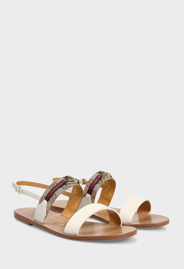 Кожаные сандали INTERLOCKING GG Gucci 832447 225/0AE Цена