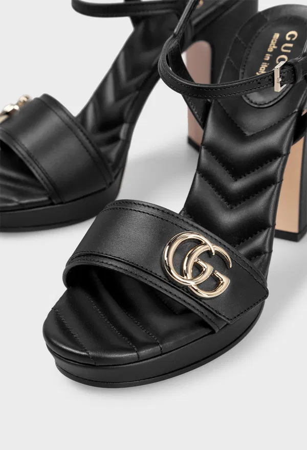 Шкіряні босоніжки DOUBLE G Gucci 853693 126/0A2 в Україні