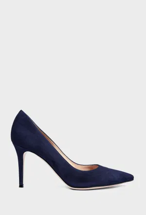 Темно-синие замшевые лодочки GIANVITO 85 Gianvito Rossi G24580 226/0DQ Купить