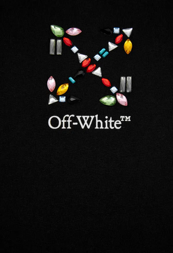 Дитяча чорна футболка Off-White GAS200 126/92 в Україні