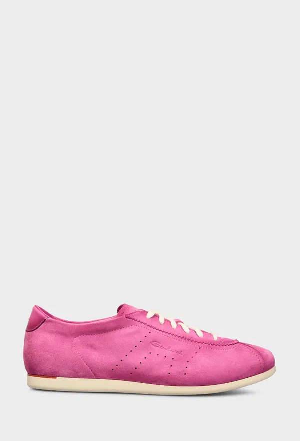 Замшевые кроссовки Santoni 61449 126/0DU Купить