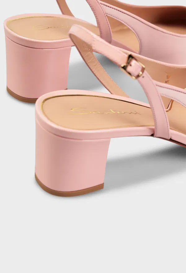 Кожаные слингбэки Santoni 71546 126/0AR оригинал