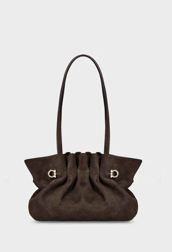 Замшевая сумка SOFT FERRAGAMO 219959 225/0DW интернет-магазин