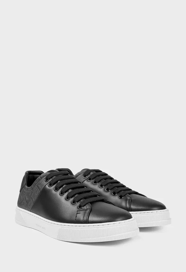 Кожаные кеды CLAYTON FERRAGAMO 029795 226/0A2 Цена